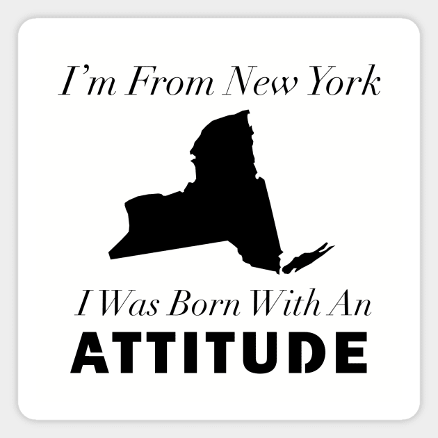 New York Attitude Magnet by CoastalDesignStudios